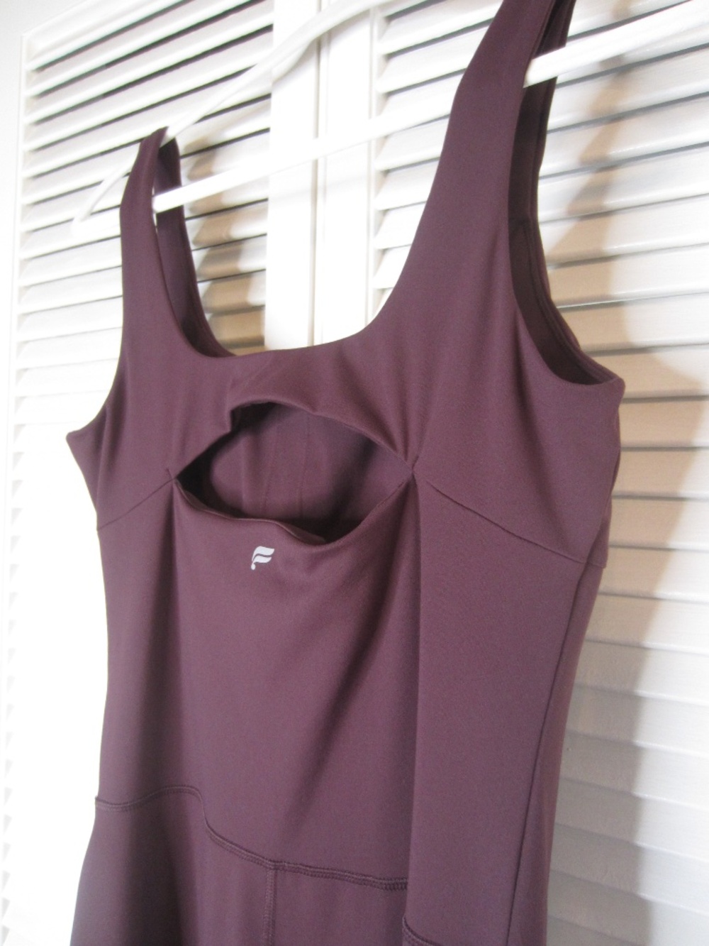 Fabletics PureLuxe Wide-Leg Jumpsuit in Oxblood - Size Medium Short - Picture 6 of 8